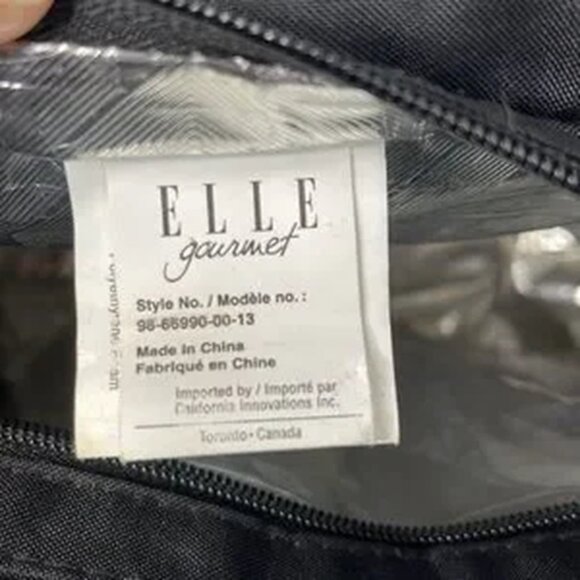 Elle Gourmet Insulated Lunch Bag 2 Zippered Compartments Large Capacity Glam - Picture 5 of 14